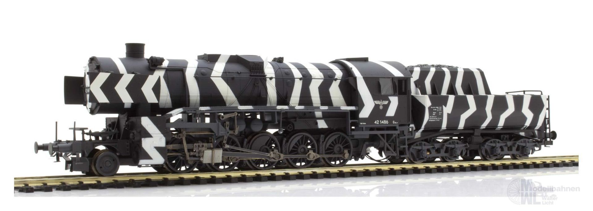 Liliput 131503 - Dampflok BR 42 1486 DRG Ep.II Winter-Tarnanstrich H0/GL Liliput 131503 - Dampflok BR 42 1486 DRG Ep.II Winter-Tarnanstrich H0/GL