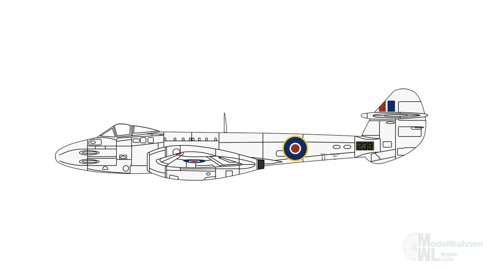 Herpa 81AC138 - Gloster Meteor No. 616 Sqd 1:72