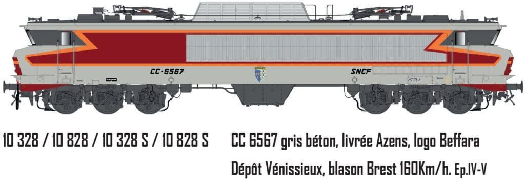 LS Models 10328S - E-Lok CC 6567 SNCF Ep.IV/V weiß/rot/orange H0/GL Sound