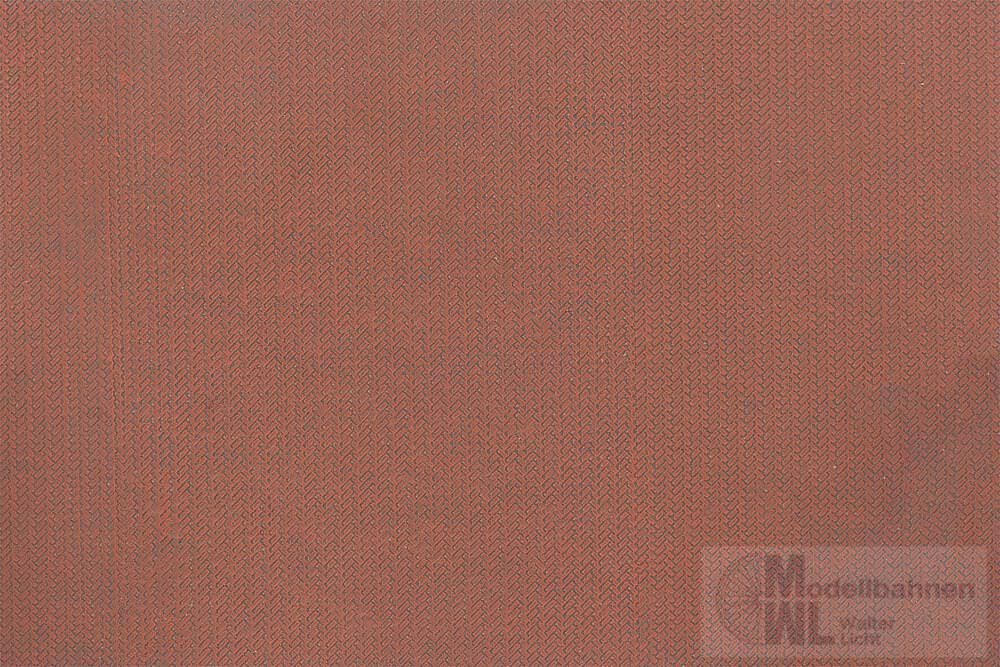 Faller 170316 - PREMIUM Straßenfolie Klinkerpflaster rot H0 1:87