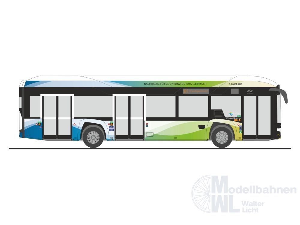 Rietze 77027 - Solaris Urbino 12´19 Hydrogen Stadtbus Kreuzlingen (CH) H0 1:87