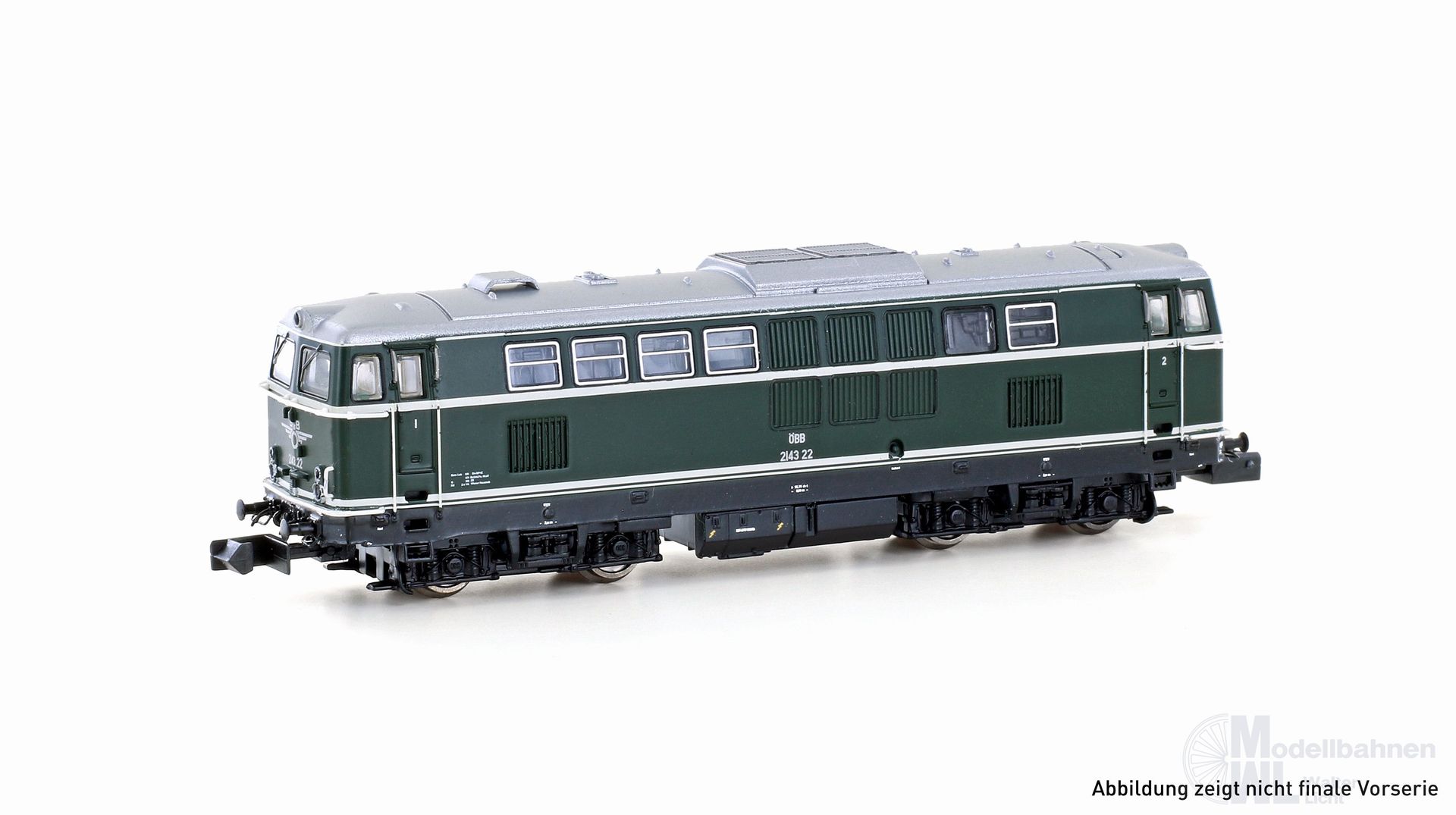 Jägerndorfer Modellbahn 60002_6 - Diesellok Rh 2043 ÖBB Ep.III grün N 1:160 Sound