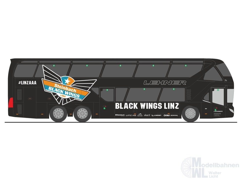 Rietze 69061 - Neoplan Skyliner´ 11 Black Wings Linz (AT) H0 1:87