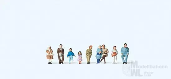 Preiser 79124 - Sitzende Fahrgäste N 1:160