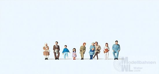 Preiser 79124 - Sitzende Fahrgäste N 1:160