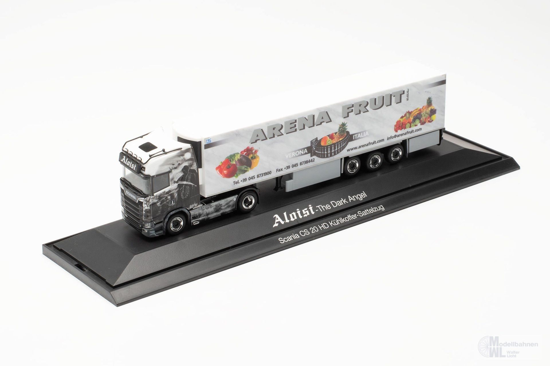 Herpa 122269 - Scania CS 20 Kühlcontainer-Sz Arena Fr H0 1:87