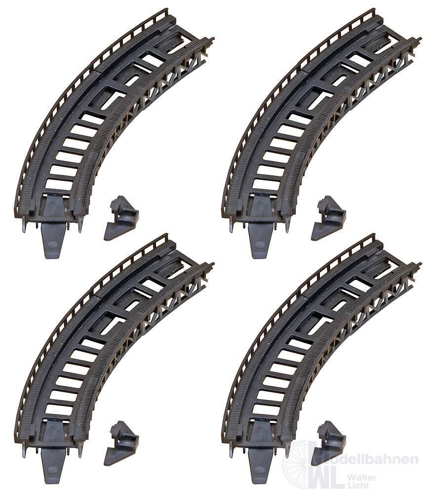 Faller 222542 - Auffahrtsteile gebogen 4 Stück N 1:160