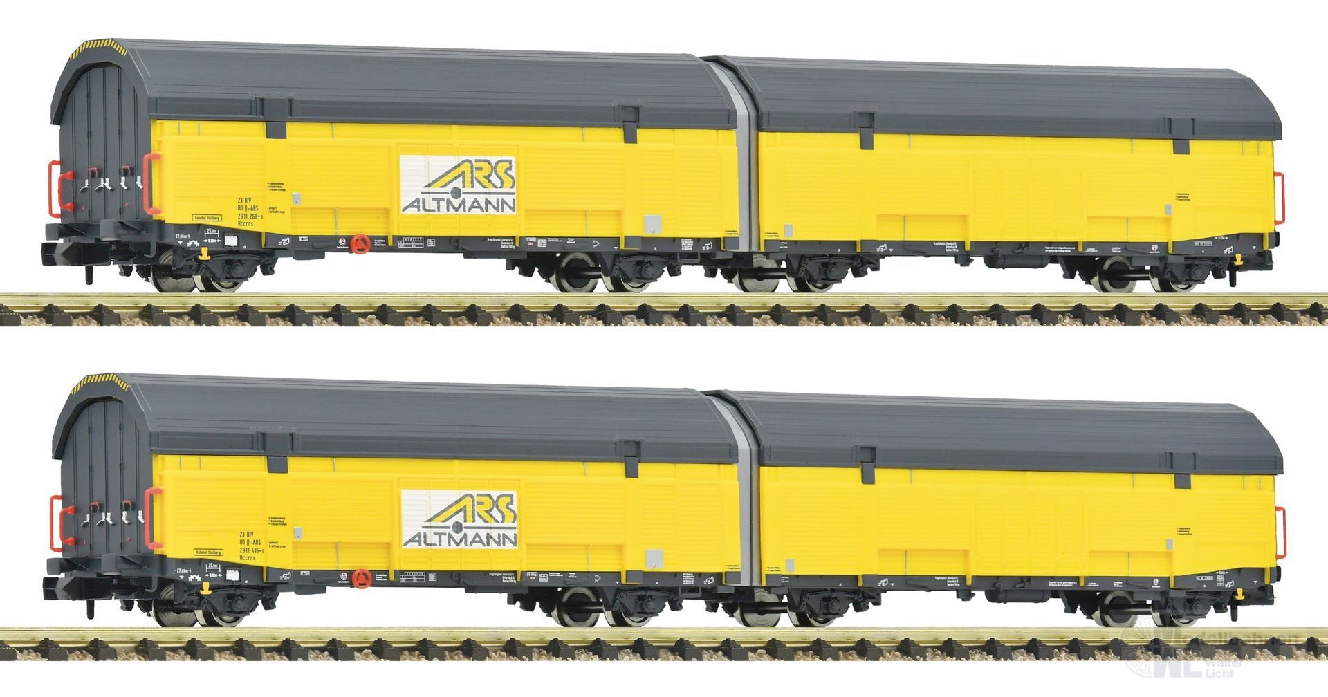 Fleischmann 6660111 - Autotransportwagen Set ARS Altmann Ep.VI 2 tlg. N 1:160
