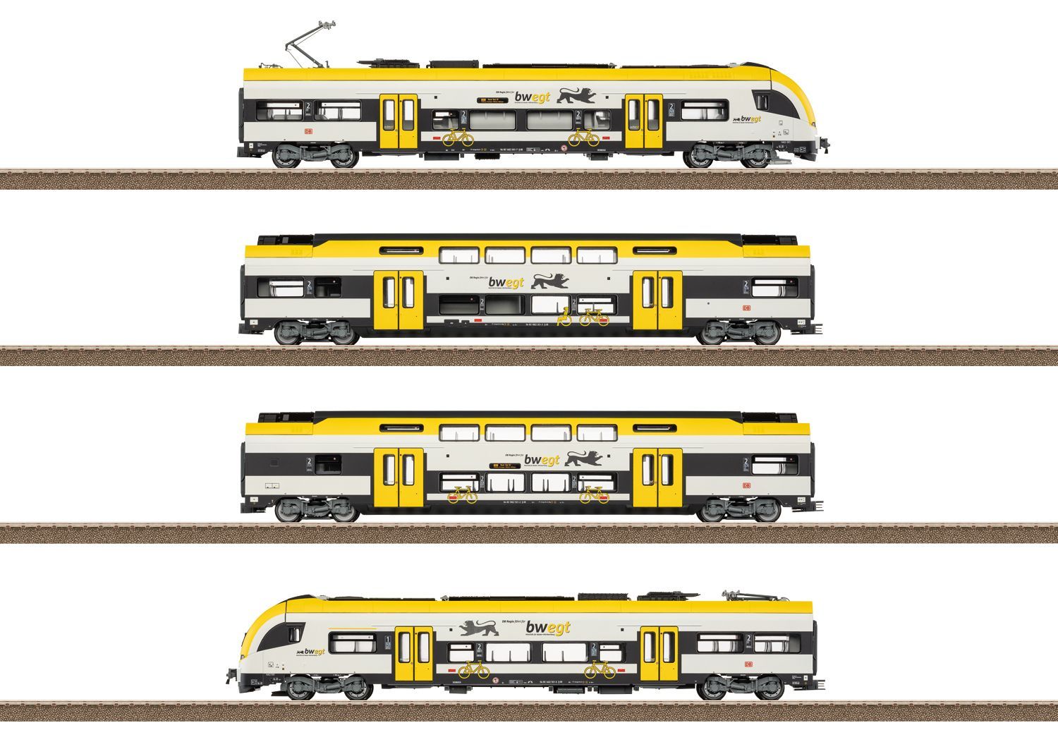 Trix 25463 - Triebzug Siemens Desiro HC Baden-Württemberg Ep.VI 4.tlg. H0/GL Sound