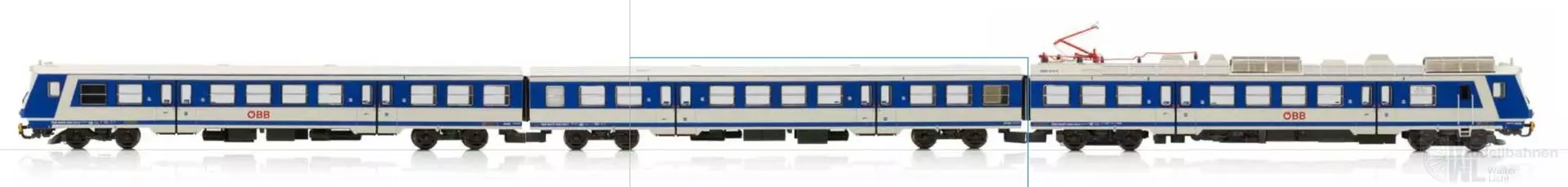 Jägerndorfer Modellbahn 74200 - Triebzug Rh 4020 ÖBB Ep.V 3-tlg. Wortmarke N 1:160