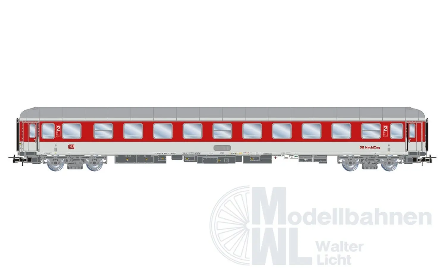 Rivarossi 4416 - Personenwagen Set DB Ep.V 2.tlg. H0/GL