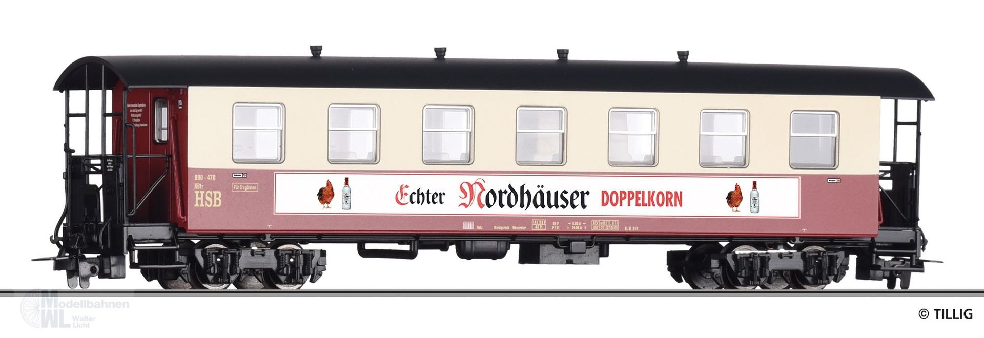 Tillig 13924 - Personenwagen HSB Ep.V Nordhäuser Doppelkorn H0m Tillig 13924 - Personenwagen HSB Ep.V Nordhäuser Doppelkorn H0m