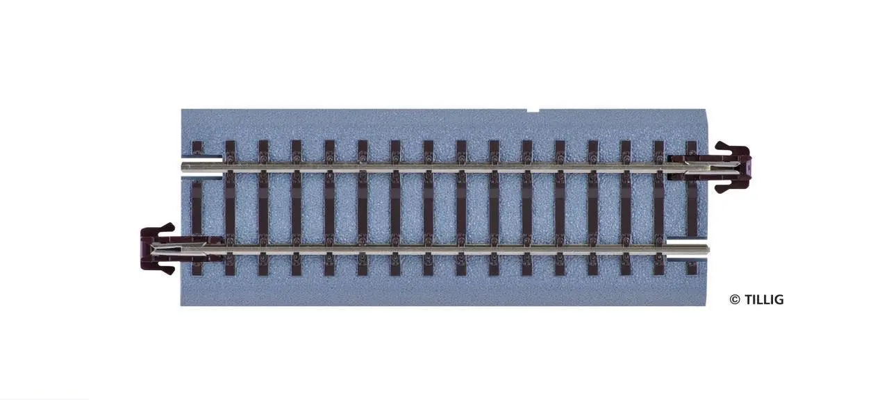 Tillig 83713 - Bettungsgleis gerade G2 83 mm braun TT 1:120