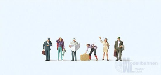 Preiser 79112 - Reisende am Bahnsteig N 1:160