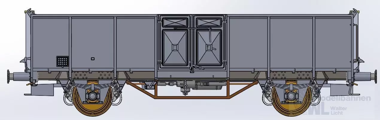 Exact Train 23990 - Güterwagen offen PKP Ep.III UIC2 Wddo OPW H0/GL