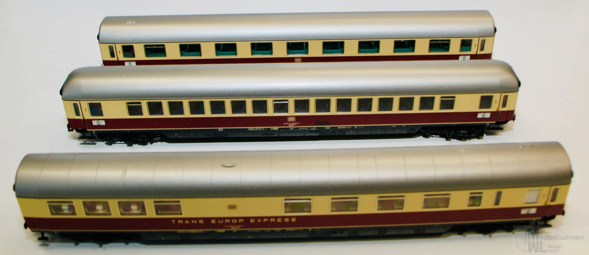Märklin 43859 - MÄRKLIN - Wagen-Packung TEE Bavaria DB Ep.III 3.tlg. H0/WS