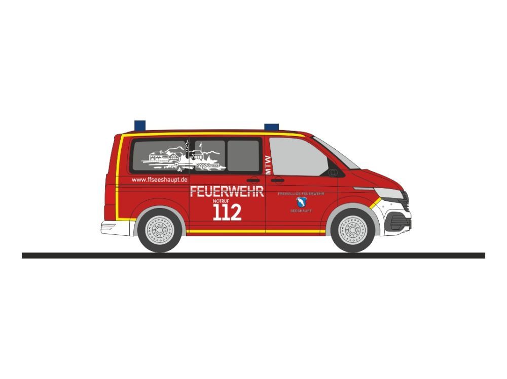 Rietze 53983 - Volkswagen T6.1 FW Seeshaupt H0 1:87