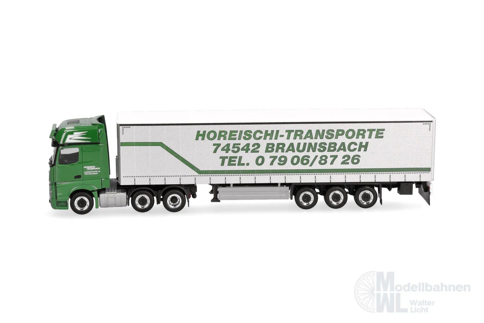 Herpa 320856 - Mercedes-Benz Actros L Giga 6x2 GardienPlanen-Sattelzug H0 1:87