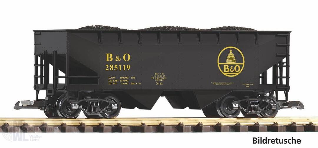Piko 38988 - Schüttgutwagen B&O mit Kohleladung Spur G 1:22,5