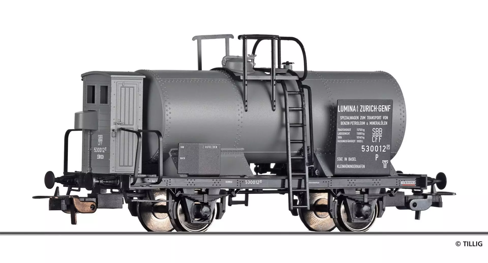 Tillig 77017 - Kesselwagen SBB Ep.II Lumina AG H0/GL