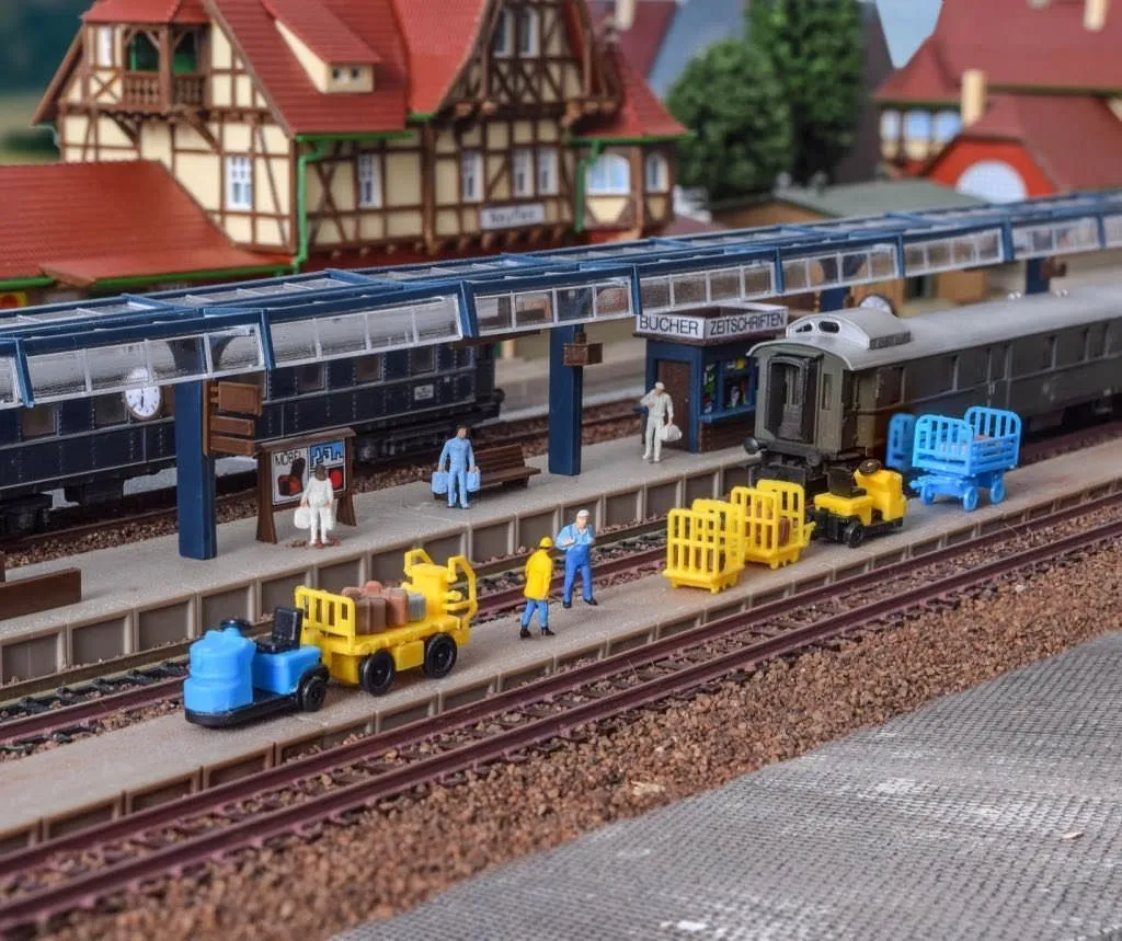 Vollmer 47503 - Gepäckbahnsteig fünfteilig N 1:160