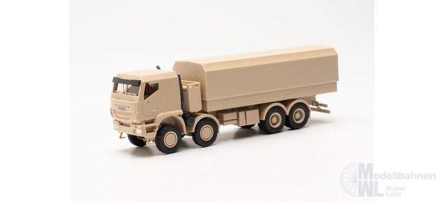 Herpa 746984 - Iveco Trakker 8x8 geschützt Pritschen-LKW sandbeige H0 1:87