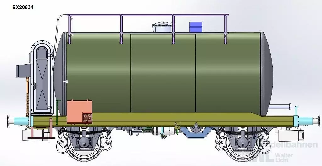 Exact Train 20634 - Kesselwagen DR Ep.IV 30m3 Minol Typ Uerdinger H0/GL
