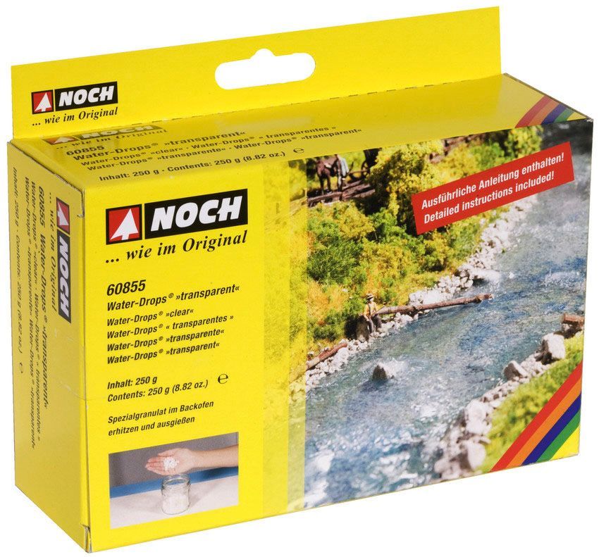 Noch 60855 - Water-Drops® transparent 250 g G/1/0/H0/H0m/H0e/TT/N/Z