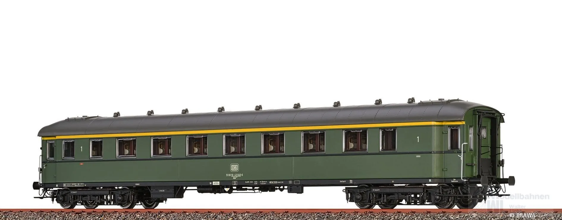 Brawa 46428 - Schnellzugwagen DB Ep.IV 1.KL. H0/GL