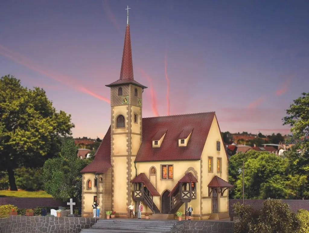 Vollmer 43769 - Dorfkirche Ditzingen H0 1:87