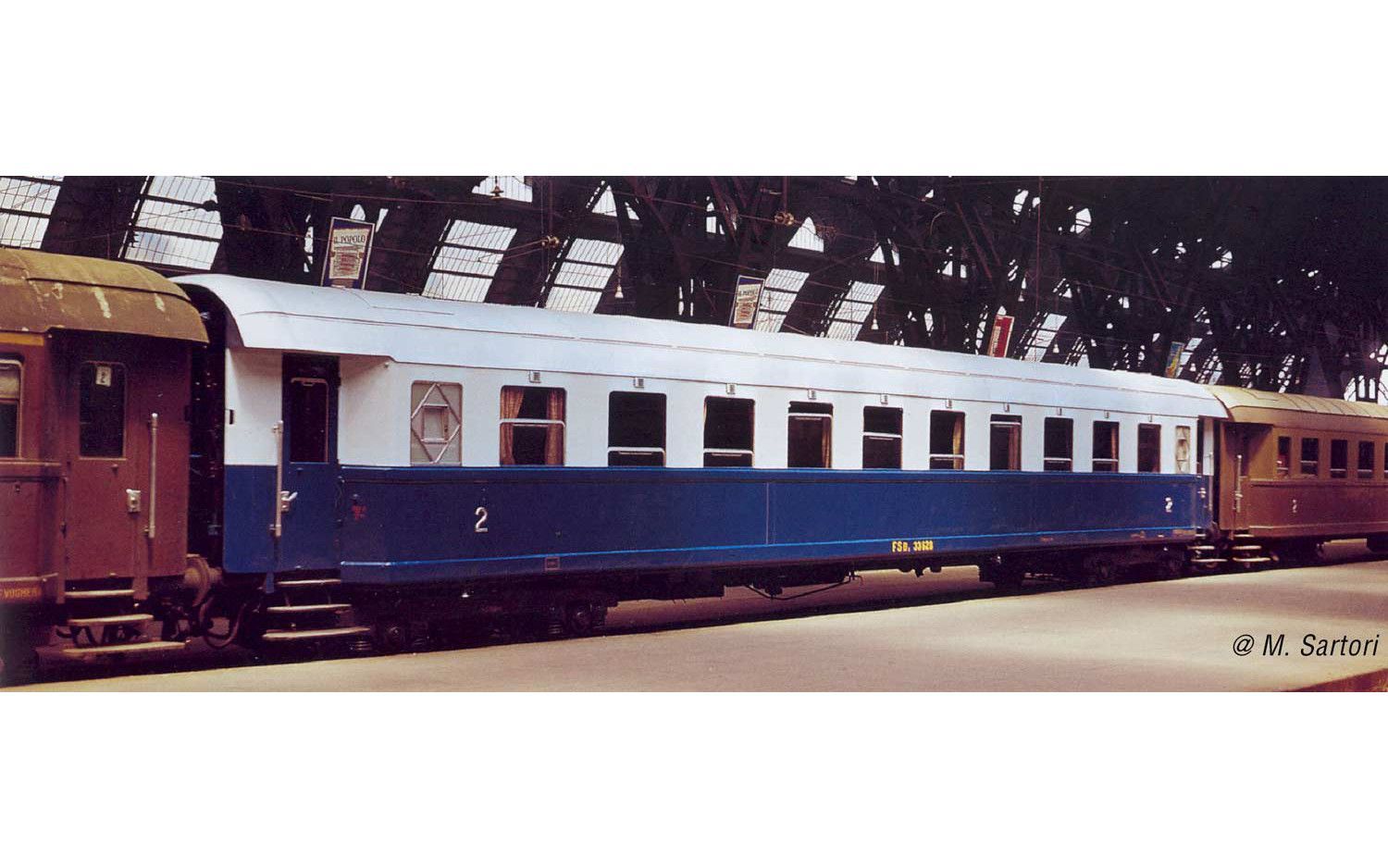 Rivarossi 4324 - Personenwagen Set FS Ep.III Treno Azzurro 4.tlg. H0/GL