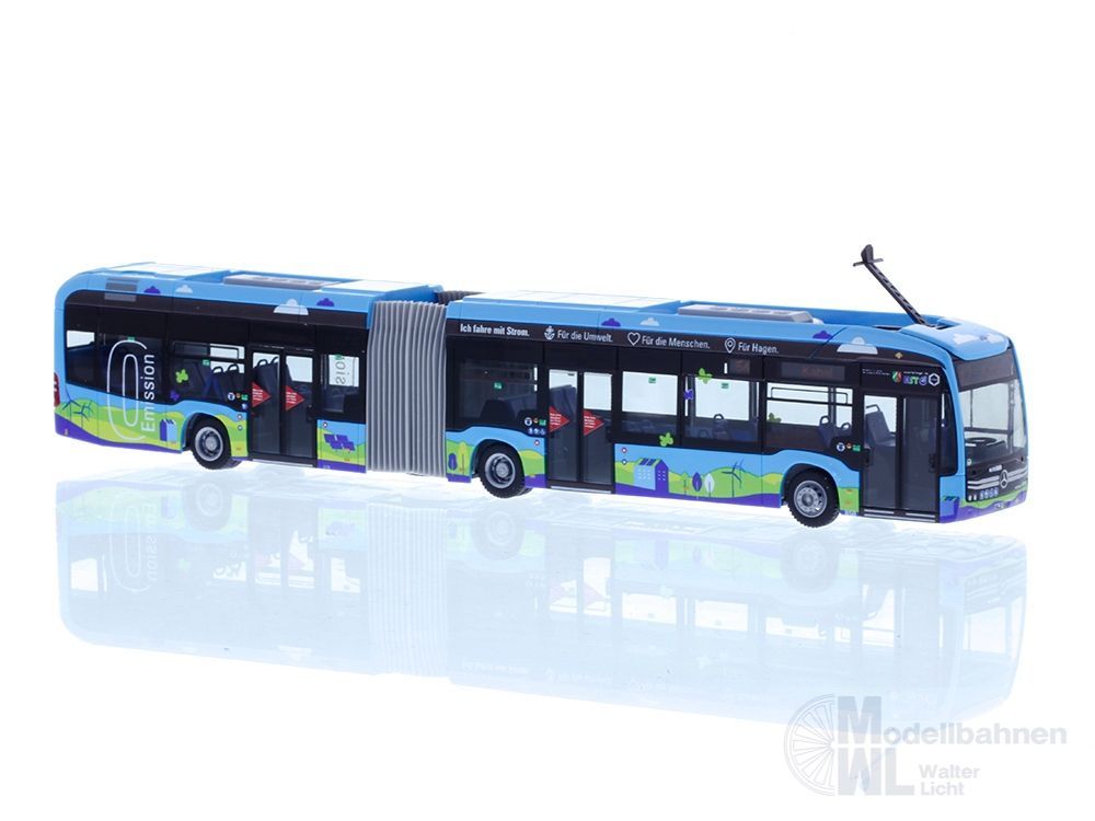 Rietze 77624 - Mercedes-Benz eCitaro G Hagener Straßenbahn H0 1:87 Rietze 77624 - Mercedes-Benz eCitaro G Hagener Straßenbahn H0 1:87