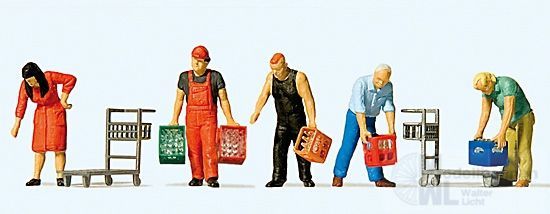 Preiser 10656 - Im Getränkemarkt H0 1:87 Preiser 10656 - Im Getränkemarkt H0 1:87