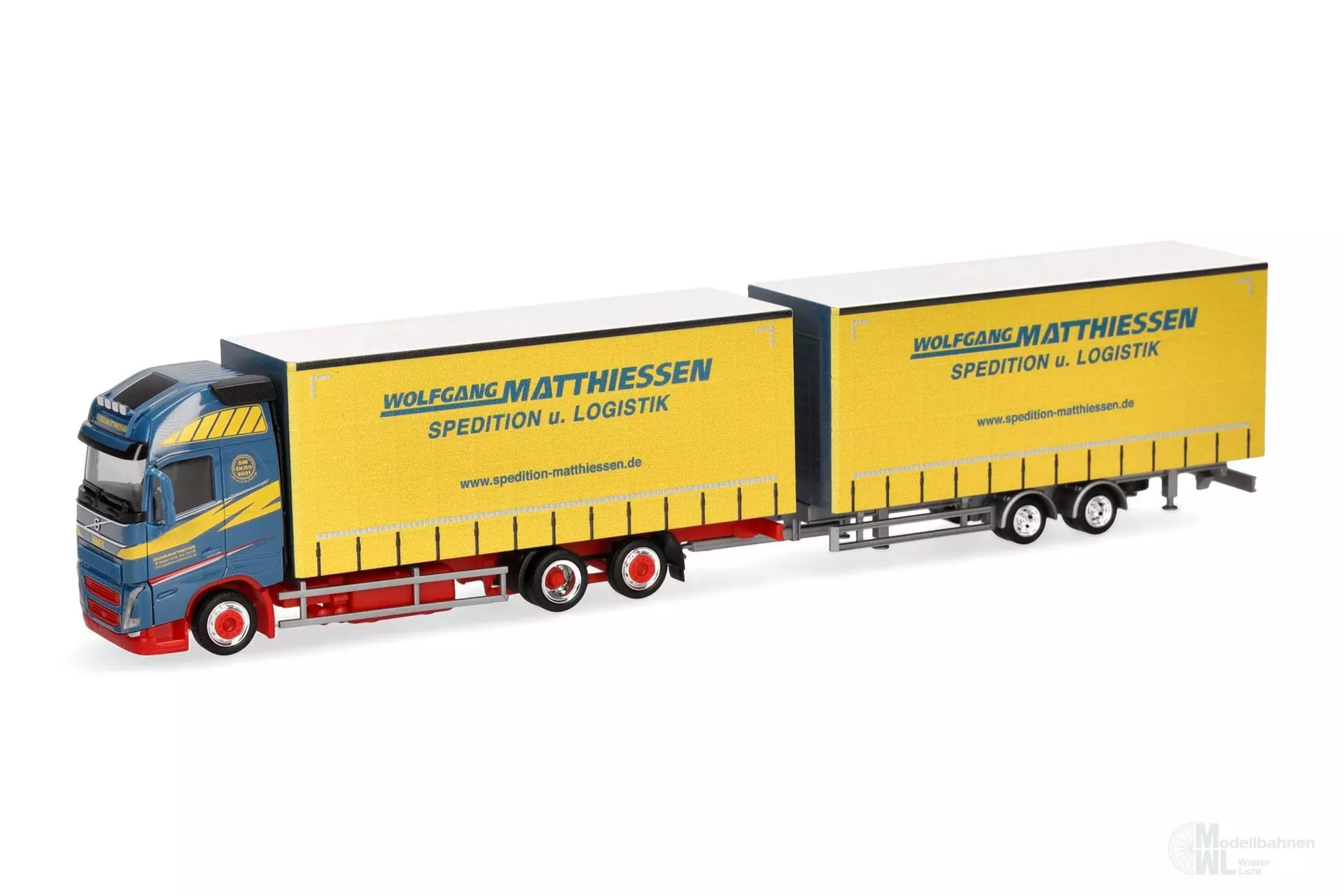 Herpa 319515 - Volvo FH Gl. XL Volumen-Hängerzug Wolfgang Matthiesen H0 1:87