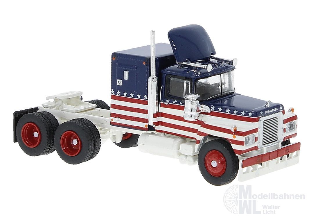 Brekina 85809 - Mack RS 700 Sondermodell Stars&Stripes H0 1:87