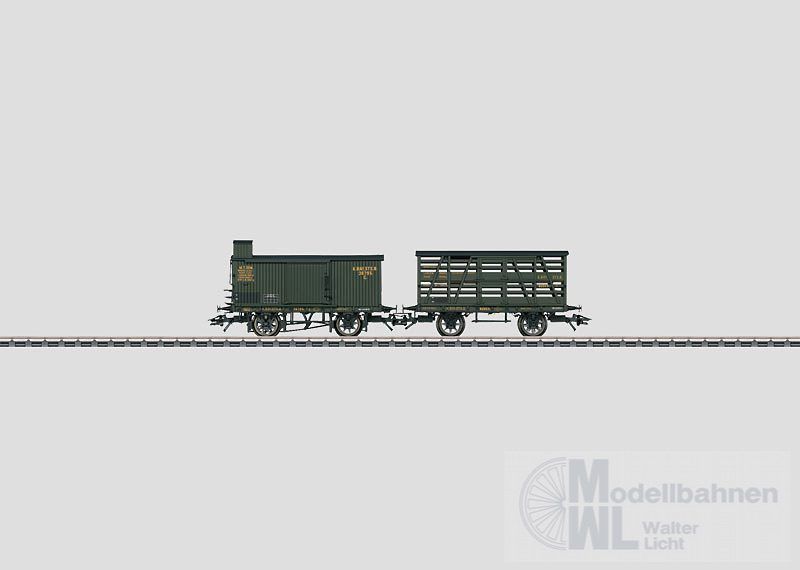 Märklin 45260 - MÄRKLIN - Güterwagen-Set K.Bay.Sts.B. Ep.I 2.tlg. H0/WS Märklin 45260 - MÄRKLIN - Güterwagen-Set K.Bay.Sts.B. Ep.I 2.tlg. H0/WS