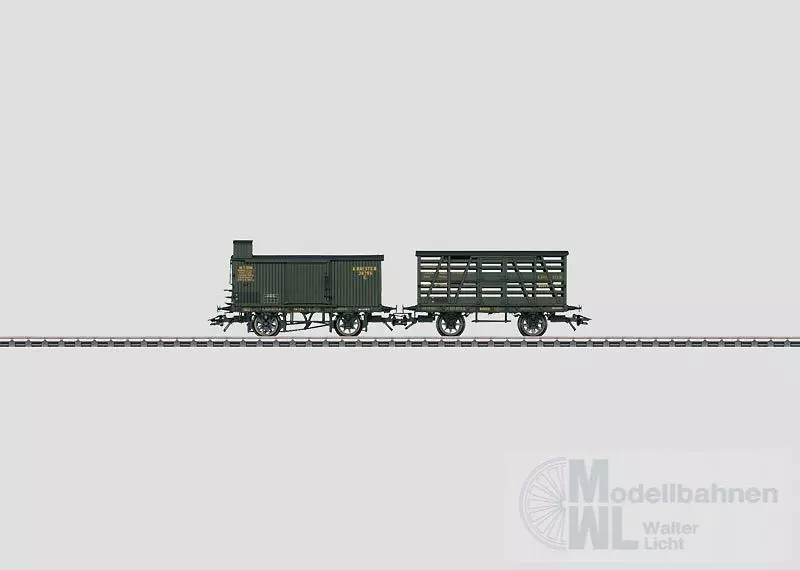 Märklin 45260 - MÄRKLIN - Güterwagen-Set K.Bay.Sts.B. Ep.I 2.tlg. H0/WS