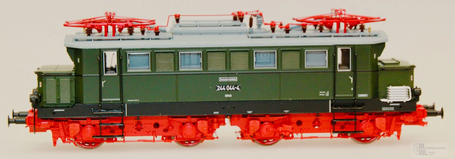 Brawa 43460 - BRAWA - E-Lok BR 244 044-4 DR Ep.IV grün H0/GL Sound