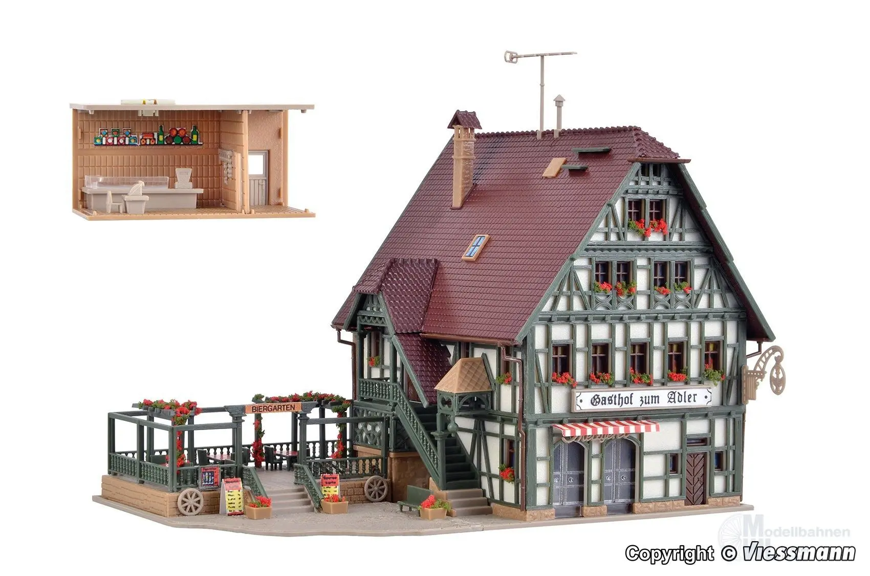 Vollmer 47711 - Gasthaus mit Metzgerei und N 1:160