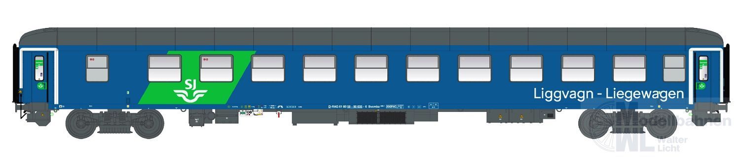 LS Models 58513 - Liegewagen SJ Ep.VI Bvcmbz 249.1 TT 1:120