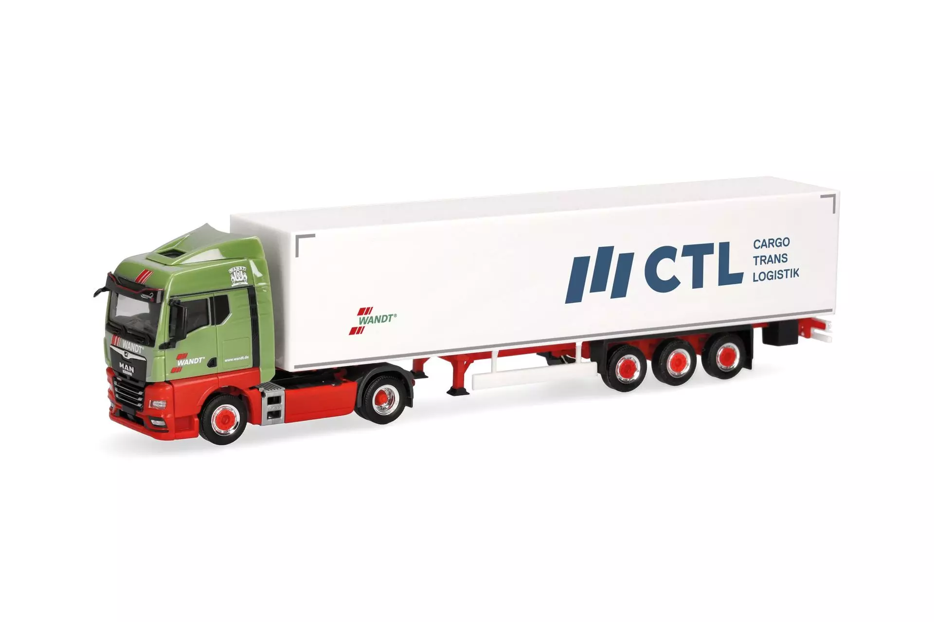 Herpa 321341 - MAN TGX GM Koffer-Sattelzug Wandt/CTL  H0 1:87