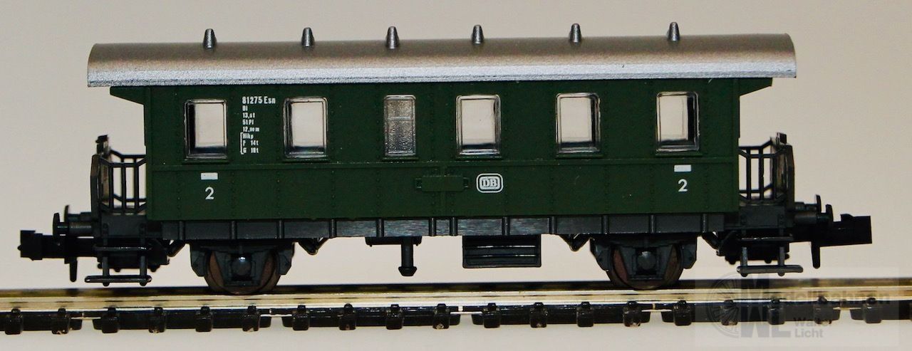Roco 02200A - ROCO - Spantenwagen DB grün N 1:160