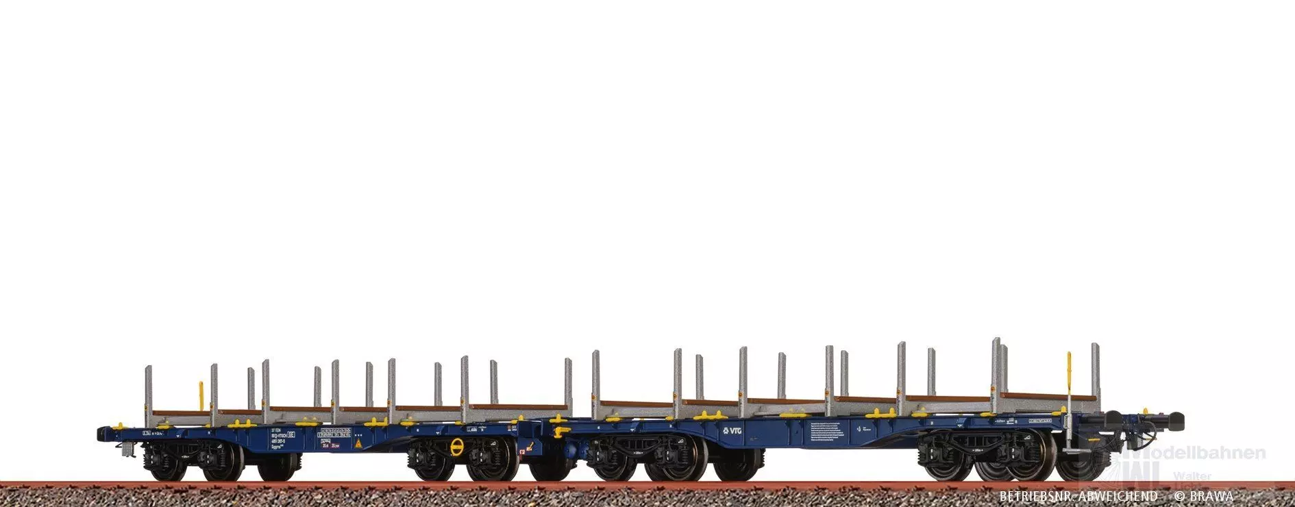 Brawa 51173 - Drehgestellflachwagen VTG Ep.VI Sggrrs H0/GL