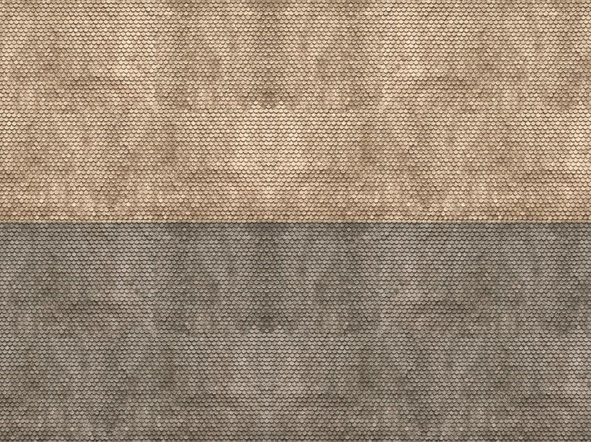 Noch 56971 - 3D-Kartonplatte Biberschwanz grau N 1:160 Noch 56971 - 3D-Kartonplatte Biberschwanz grau N 1:160