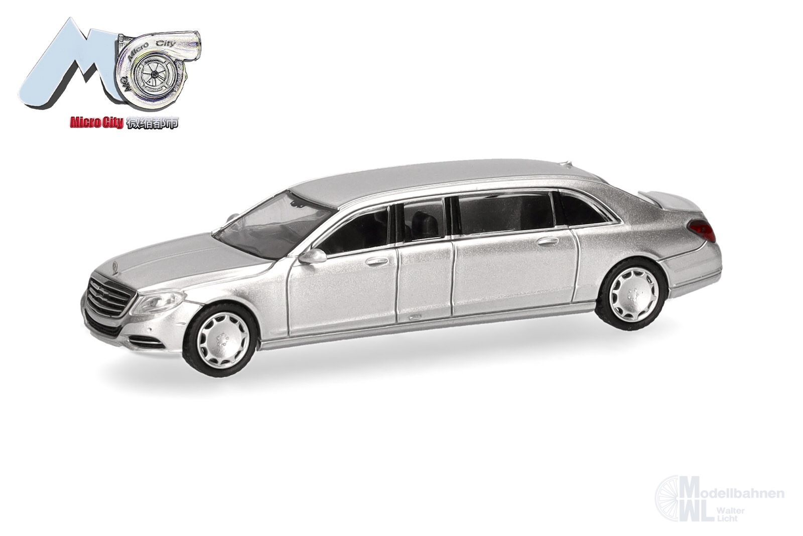 Herpa 87MC000146 - Mercedes-Benz S600 Pullmann W222 silber H0 1:87