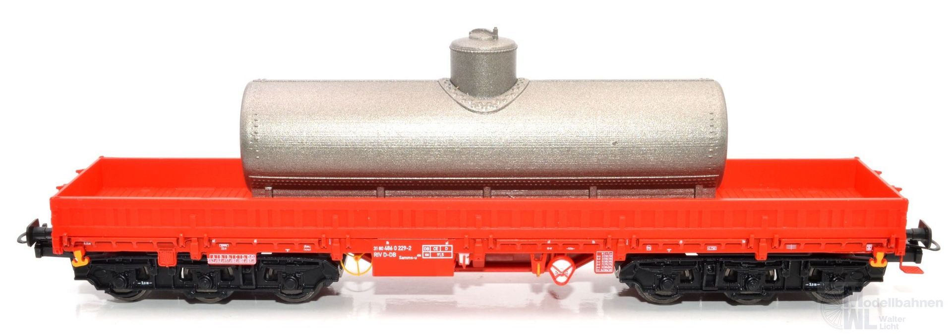 NPE NW22225 - Schwerlastwagen DB Ep.VI Samms-u 454 silber Kessel H0/GL NPE NW22225 - Schwerlastwagen DB Ep.VI Samms-u 454 silber Kessel H0/GL