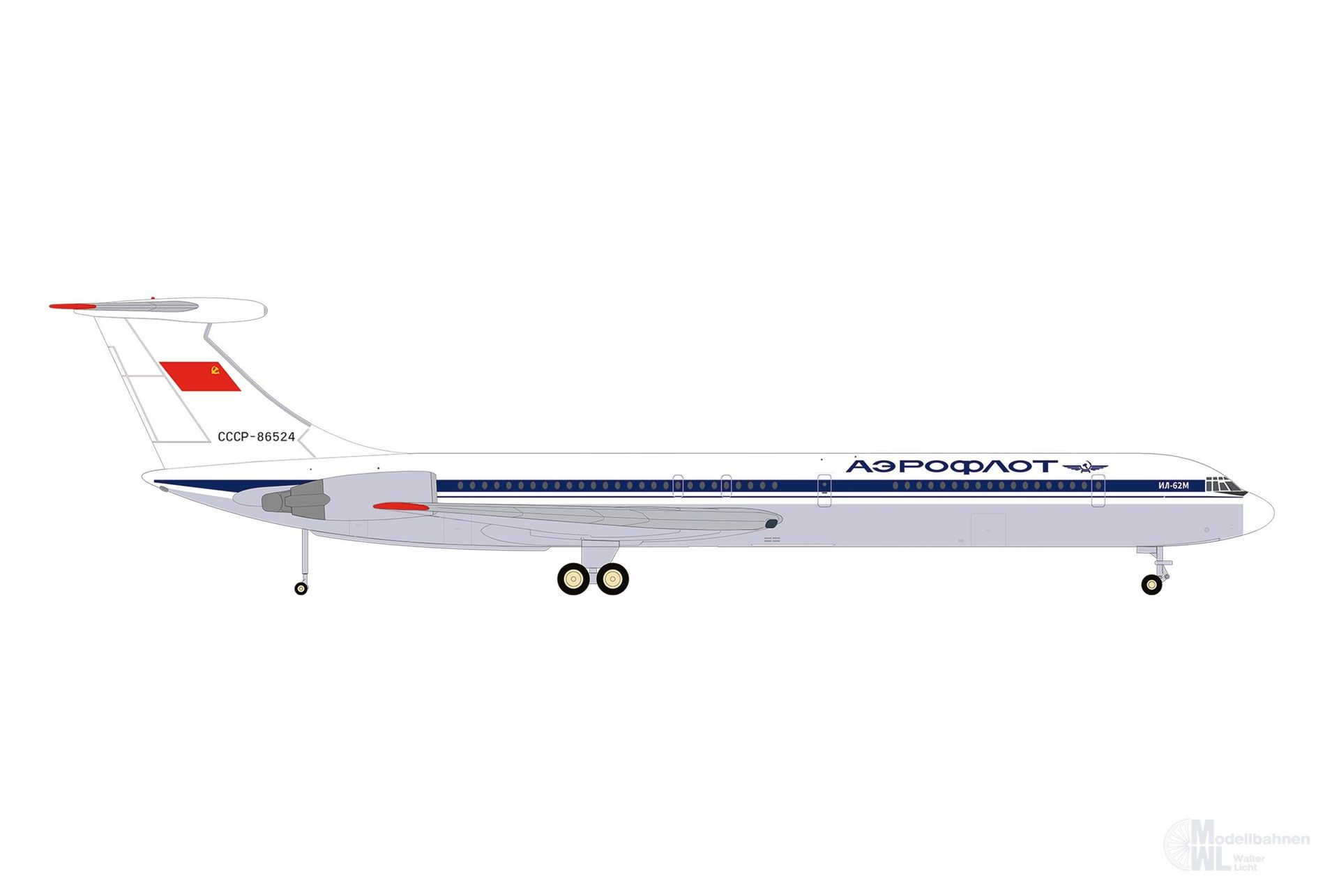 Herpa 573887 - Ilyushin IL-62M Aeroflot 1:500