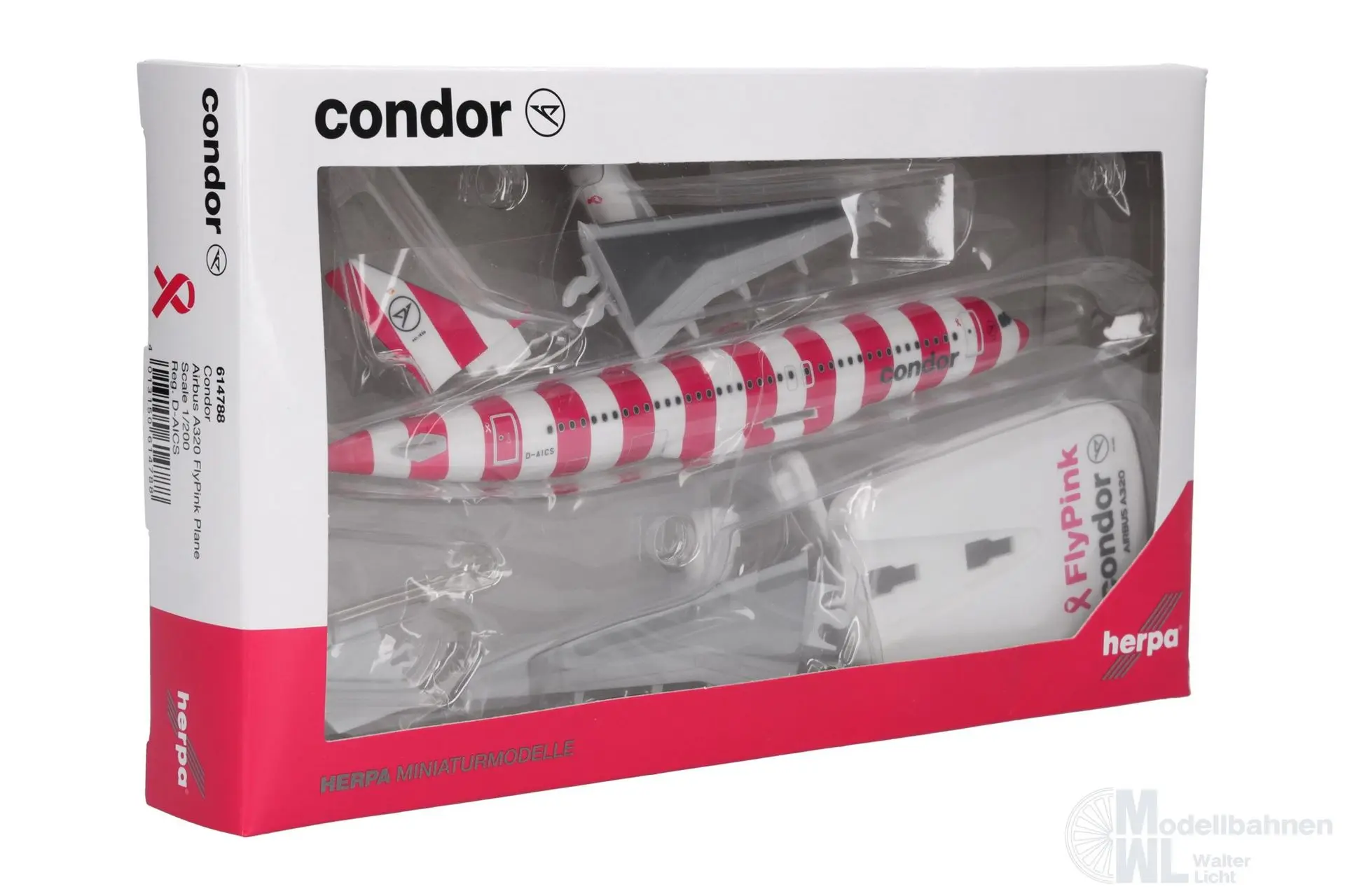 Herpa 614788 - Airbus A320 Condor Pink Plane 1:200