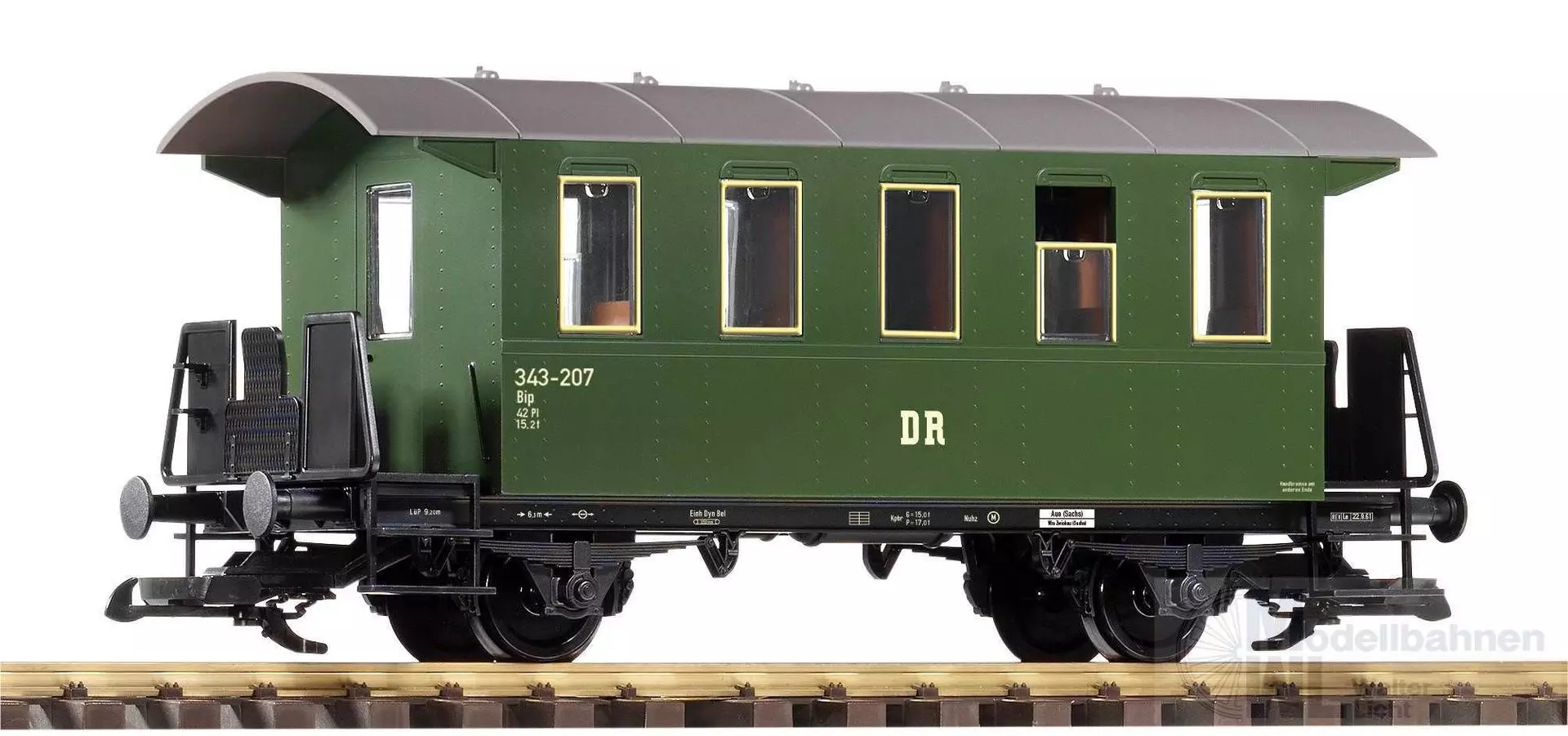 Piko 37926 - Personenwagen DR DR Ep.III 2.Kl. Spur G 1:22,5