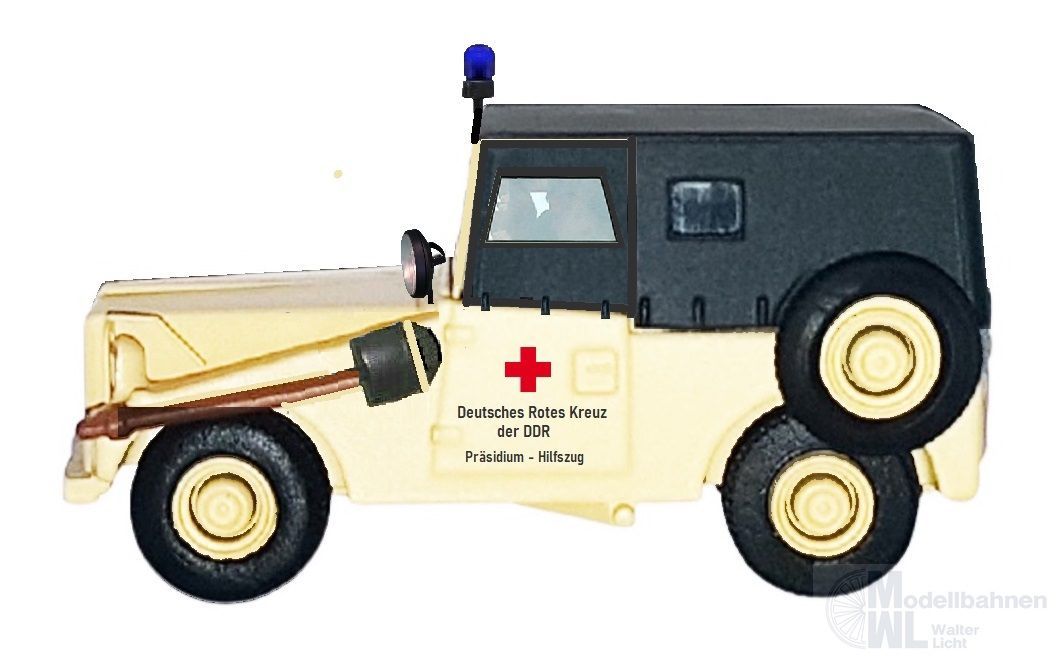 NPE NA88235 - IFA P3 DRK der DDR mit Einsteckfenster H0 1:87